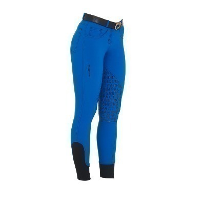 Pantaloni donna EQUESTRO Mod.Xeni con grip al ginocchio