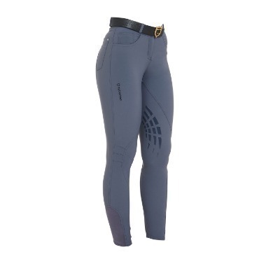 Pantaloni donna EQUESTRO Mod.Clio con grip al ginocchio